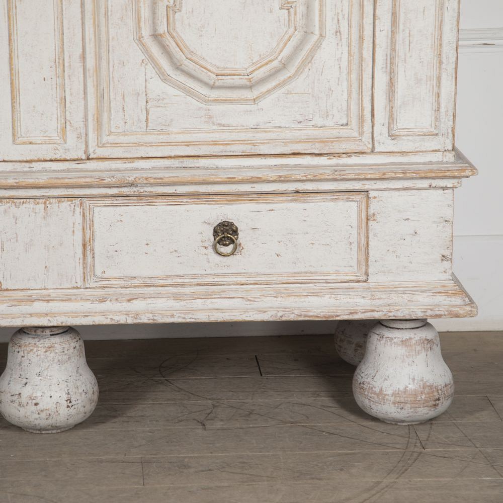 Large 18th Century Swedish Baroque Cabinet CU6023930