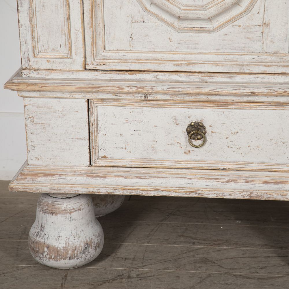 Large 18th Century Swedish Baroque Cabinet CU6023930