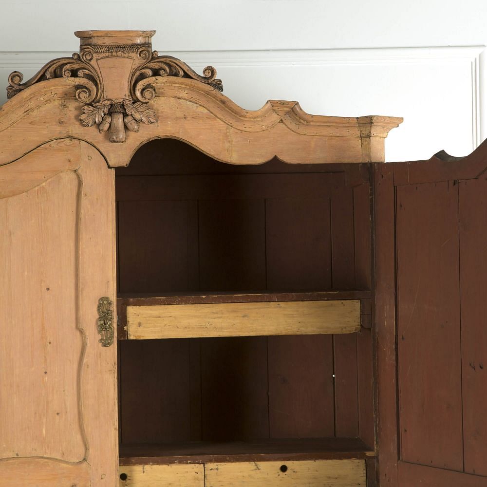SALE: 18th Century Dutch Pale Pink Country Cabinet CU609294