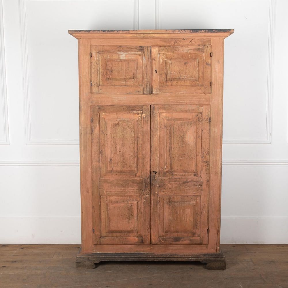 19th Century Italian Cupboard in Original Ochre Paint CU7531175