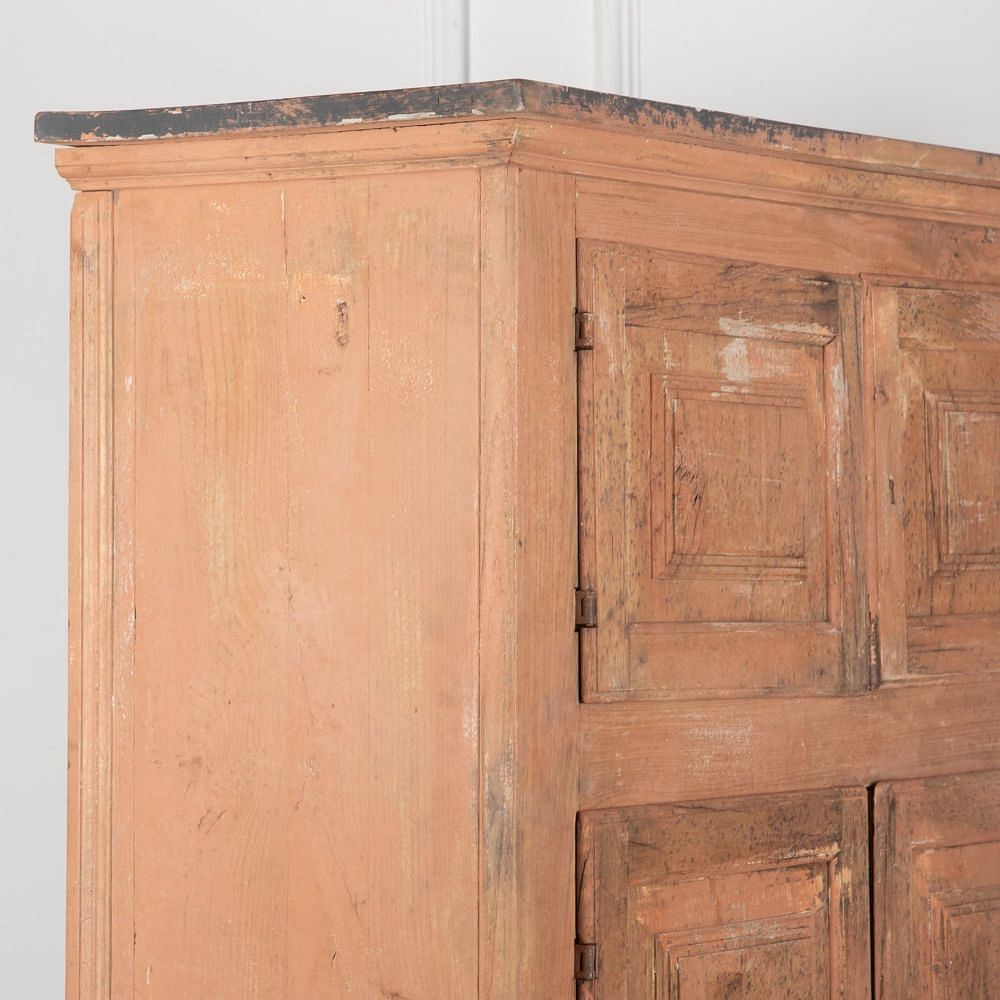 19th Century Italian Cupboard in Original Ochre Paint CU7531175