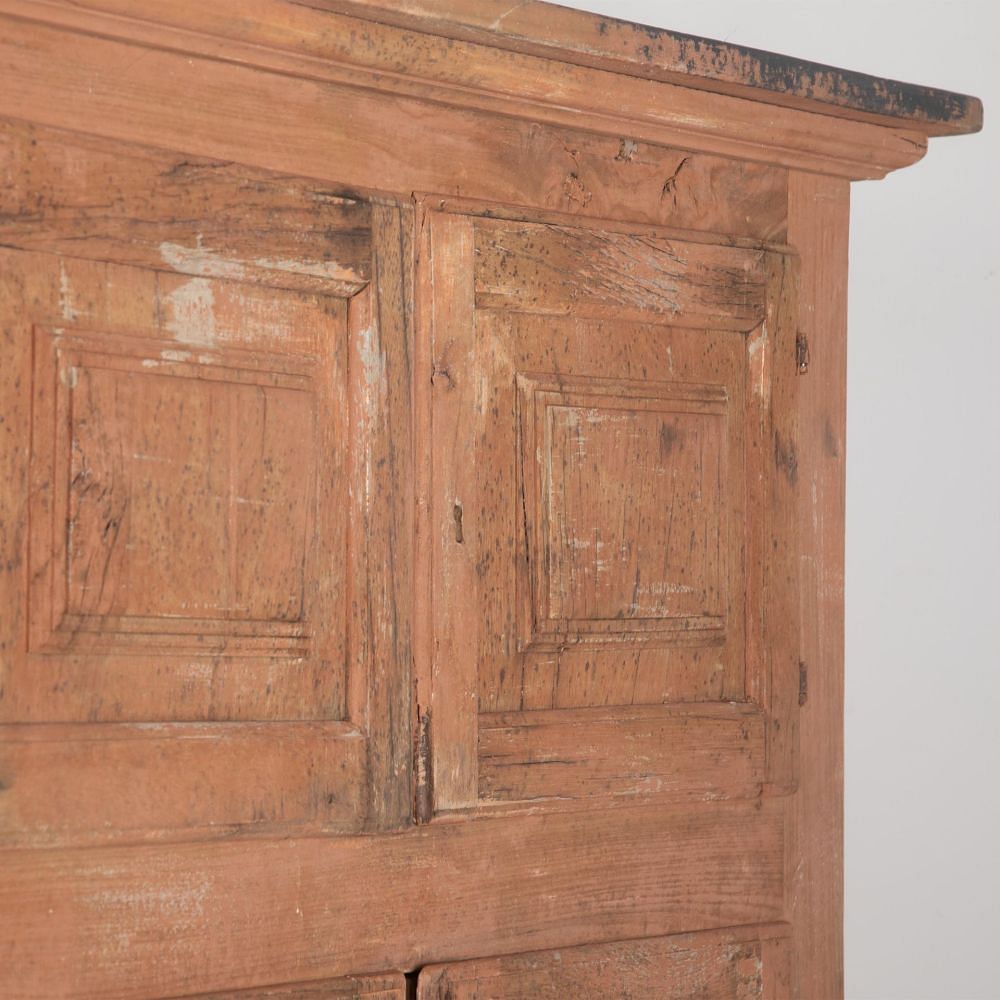 19th Century Italian Cupboard in Original Ochre Paint CU7531175
