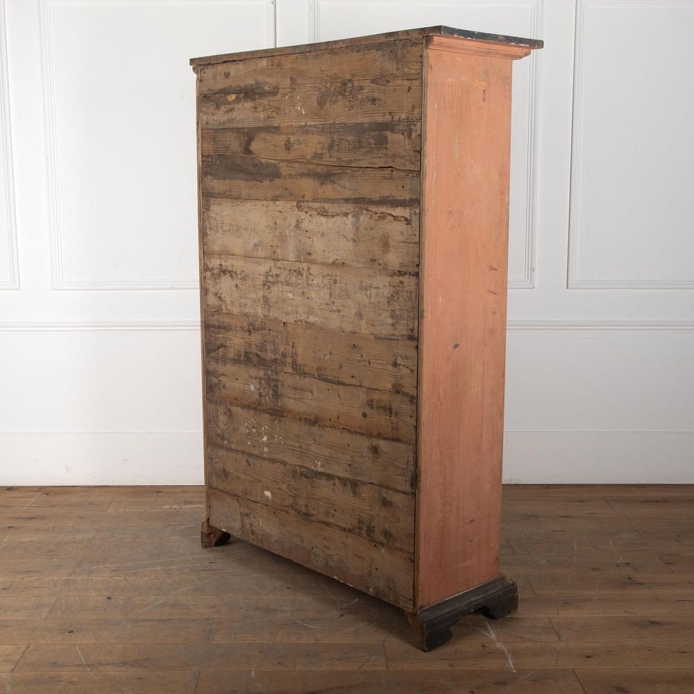 19th Century Italian Cupboard in Original Ochre Paint CU7531175