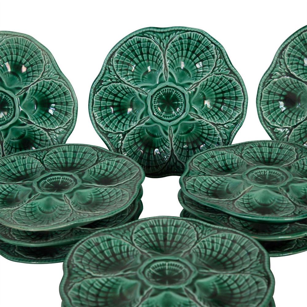 Set of Twelve 20th Century French Oyster Plates DA0155566