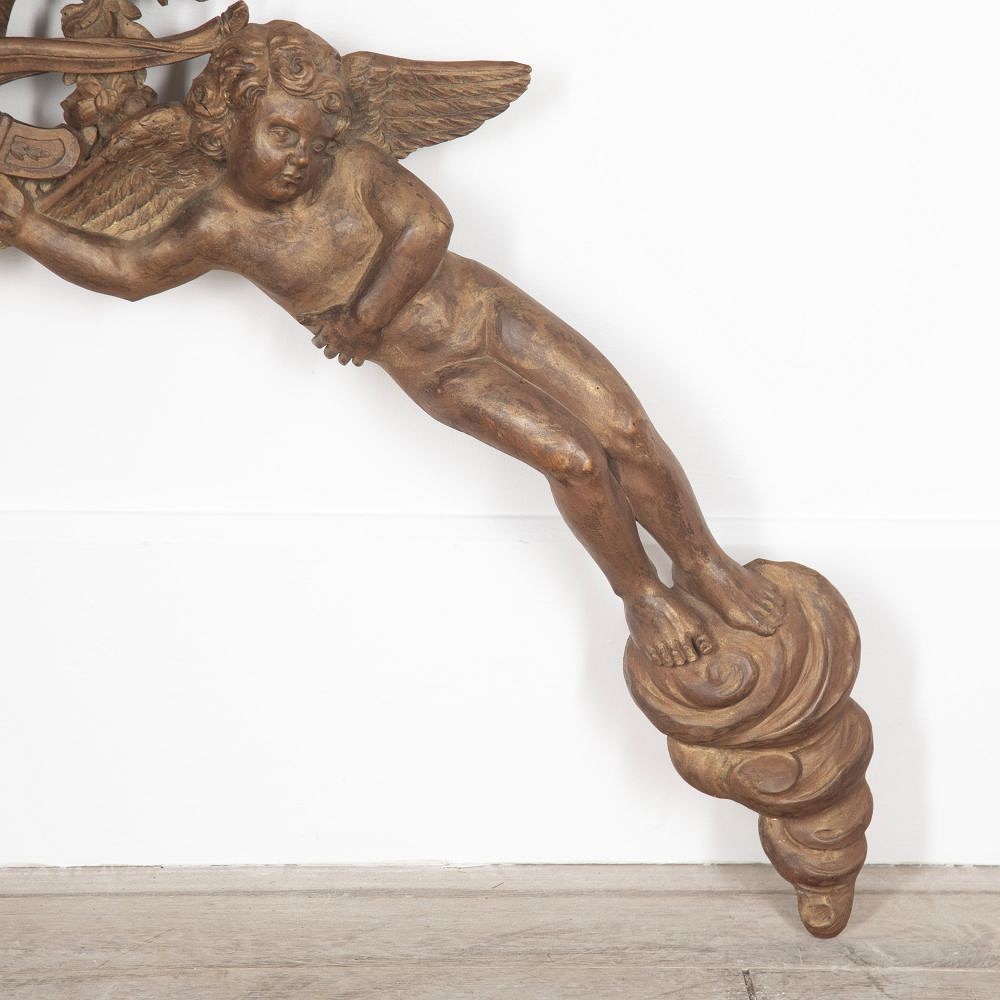 20th Century French Carved Romantic Over Bed Panel DA1528707