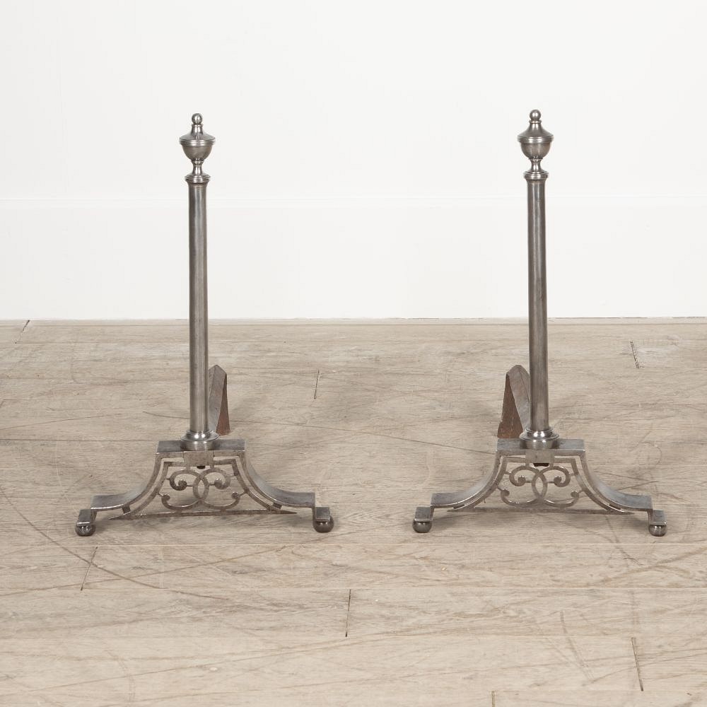 Pair of 19th Century French Chateau Andirons DA1528715