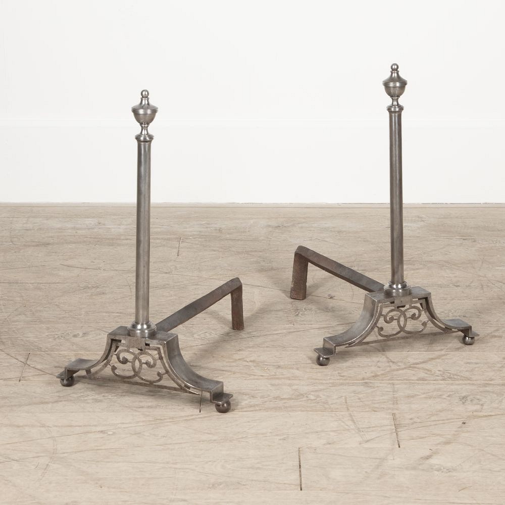 Pair of 19th Century French Chateau Andirons DA1528715