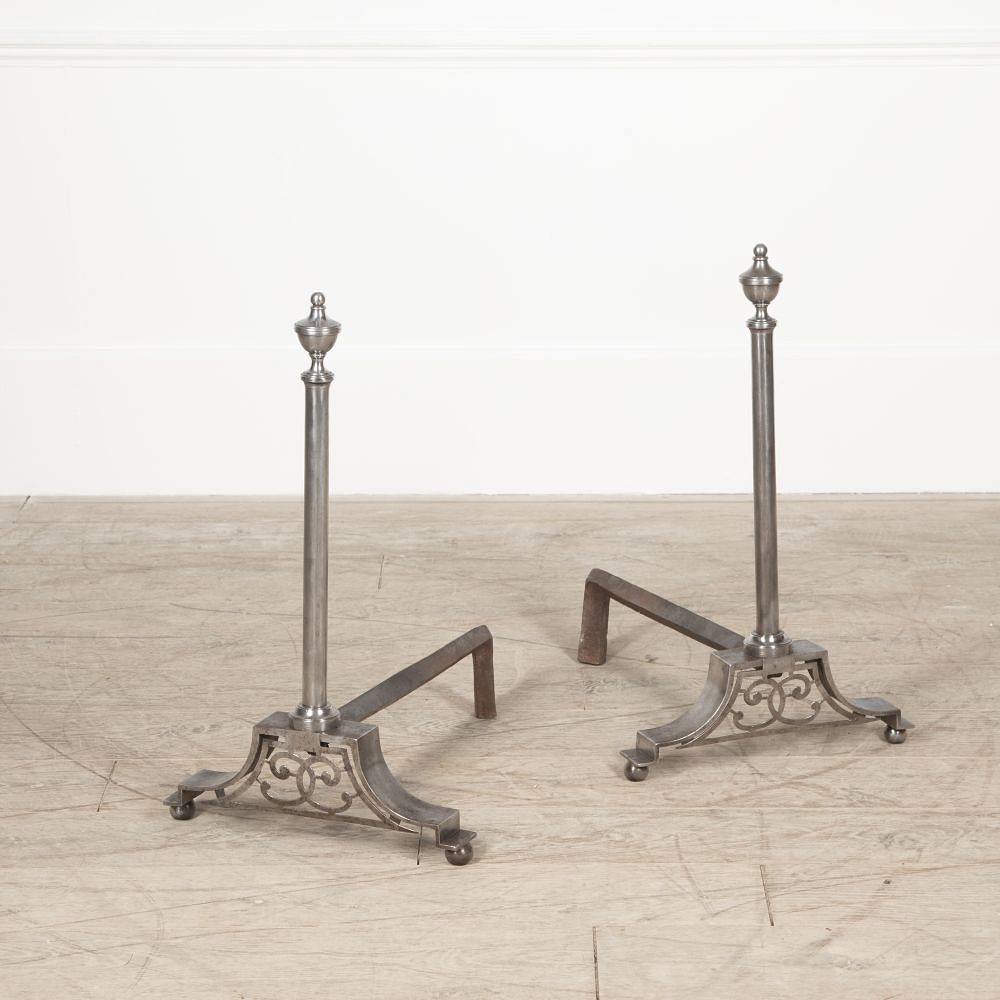 Pair of 19th Century French Chateau Andirons DA1528715