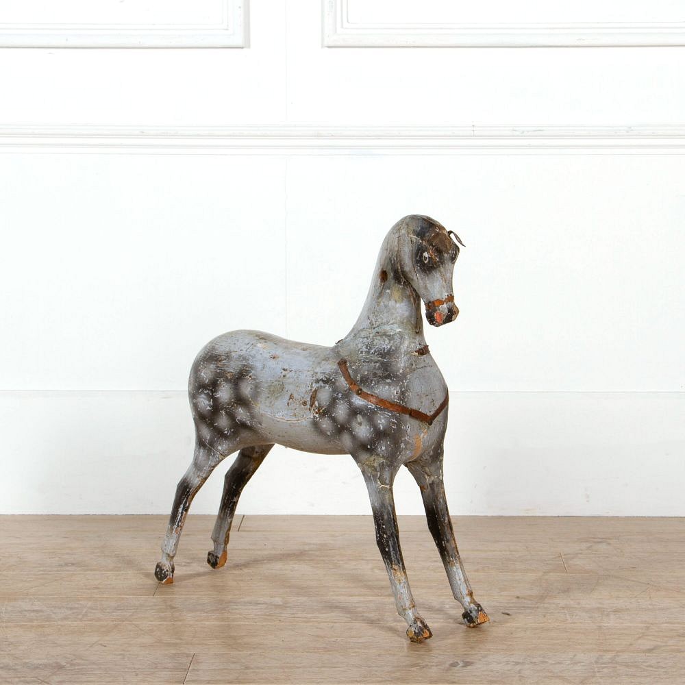 19th Century French Gesso and Wood Horse DA2010332