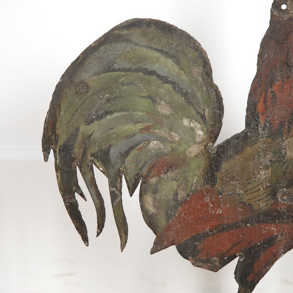19th Century English Painted Metal Cockerel DA2015841