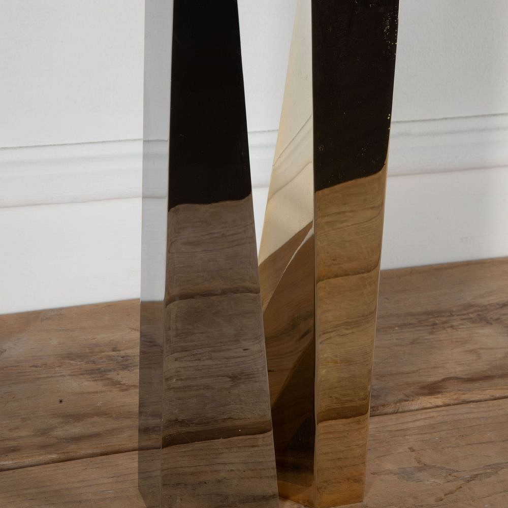 Pair of Chrome and Brass Vases DA3034060