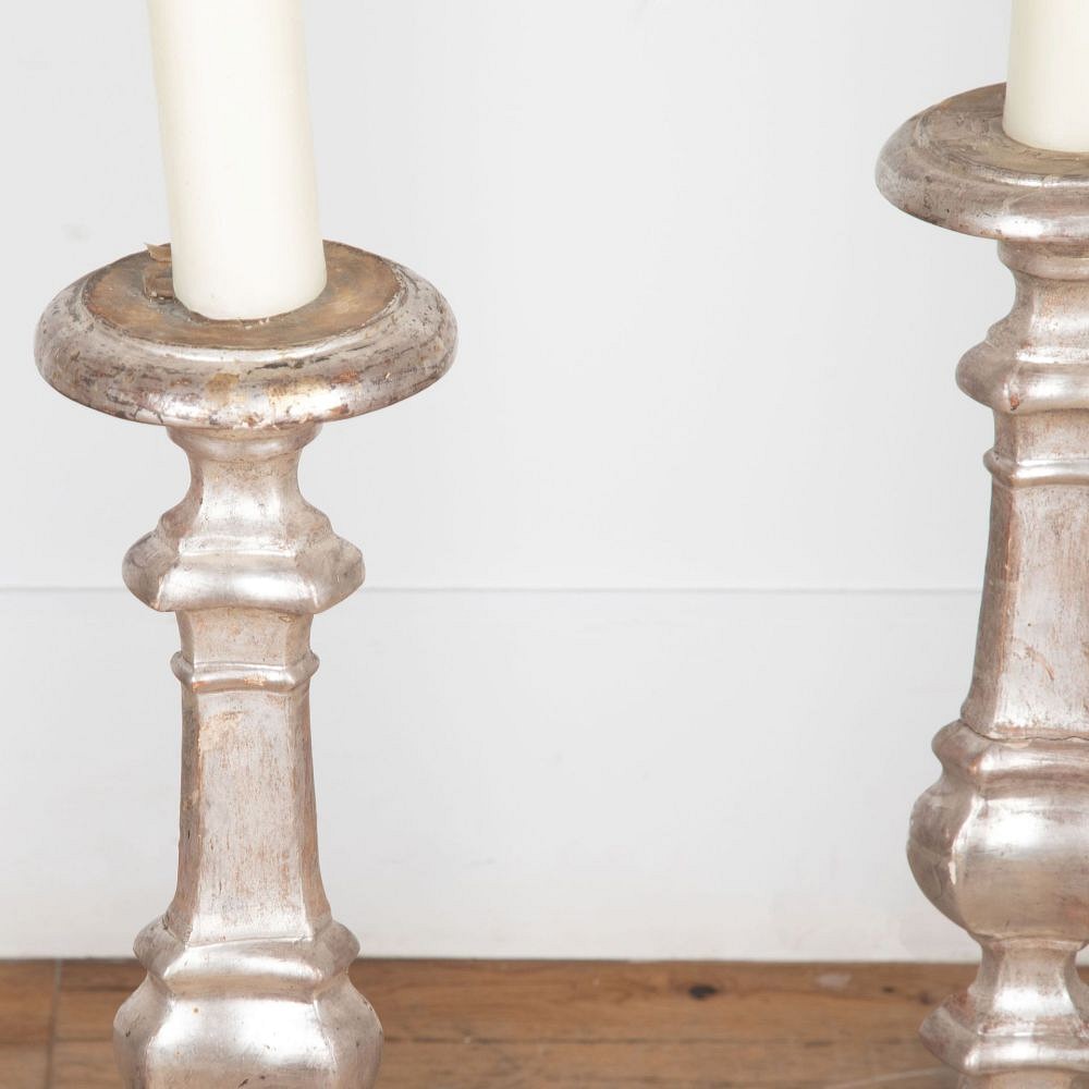 Pair of 18th Century Italian Pique Cierge DA3733132