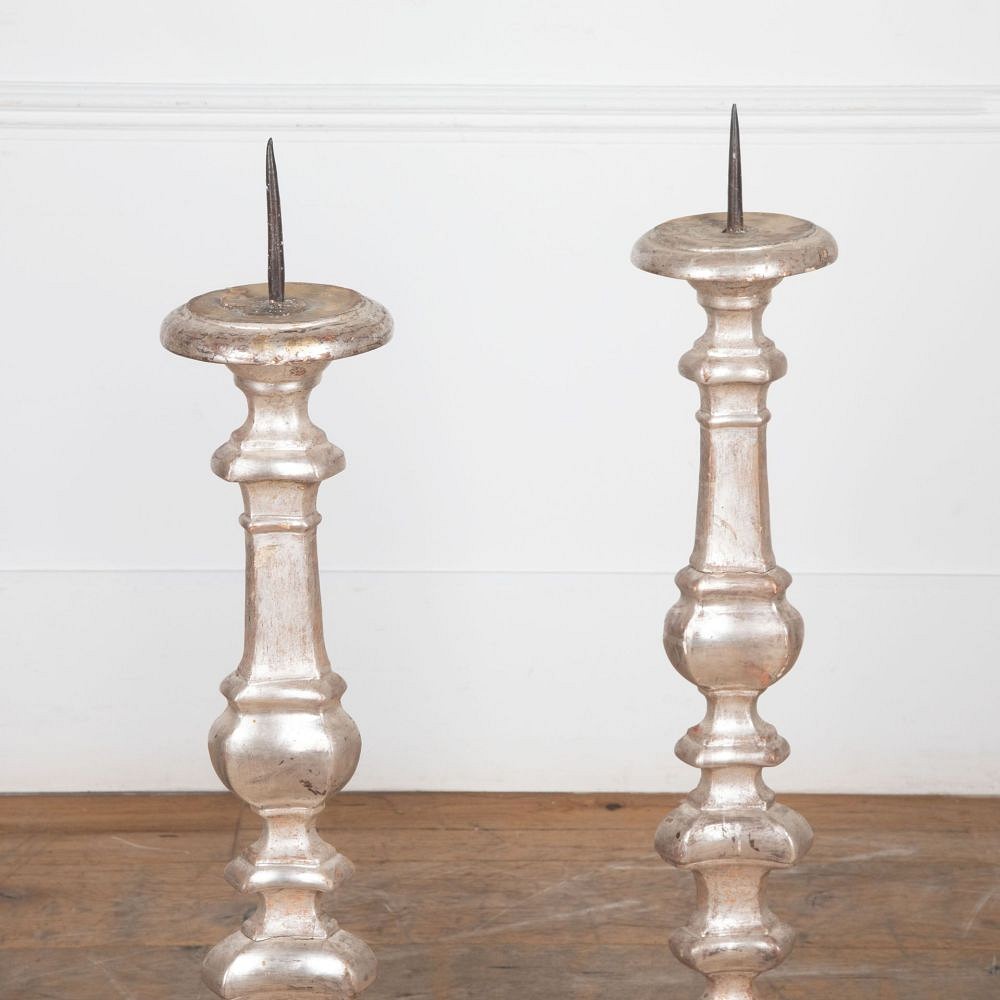 Pair of 18th Century Italian Pique Cierge DA3733132