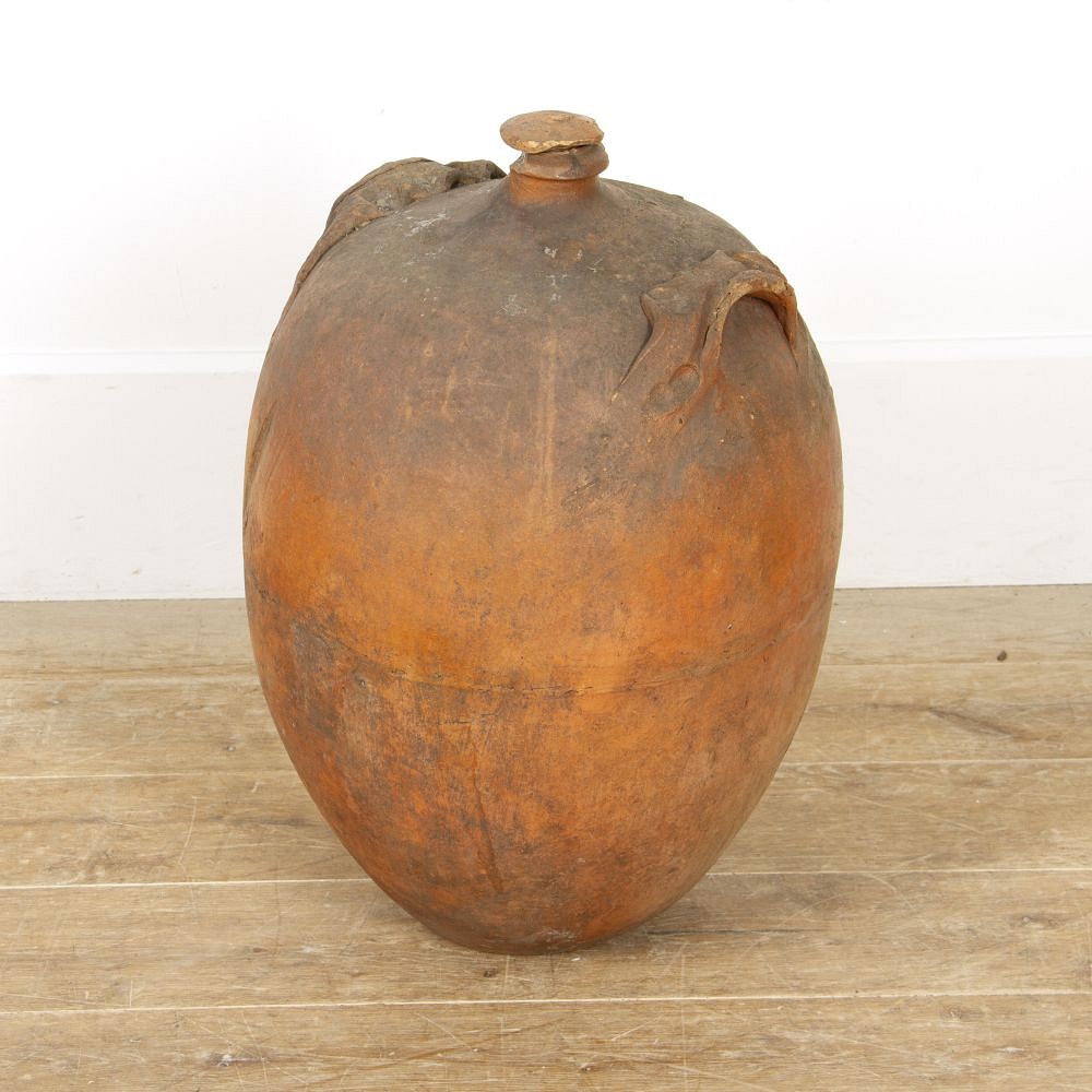 Early 19th Century French Terracotta Olive Oil Pot DA4517215
