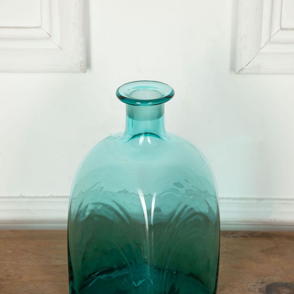 Turquoise Glass Decanter By Frank Thrower For Dartington DA5833852