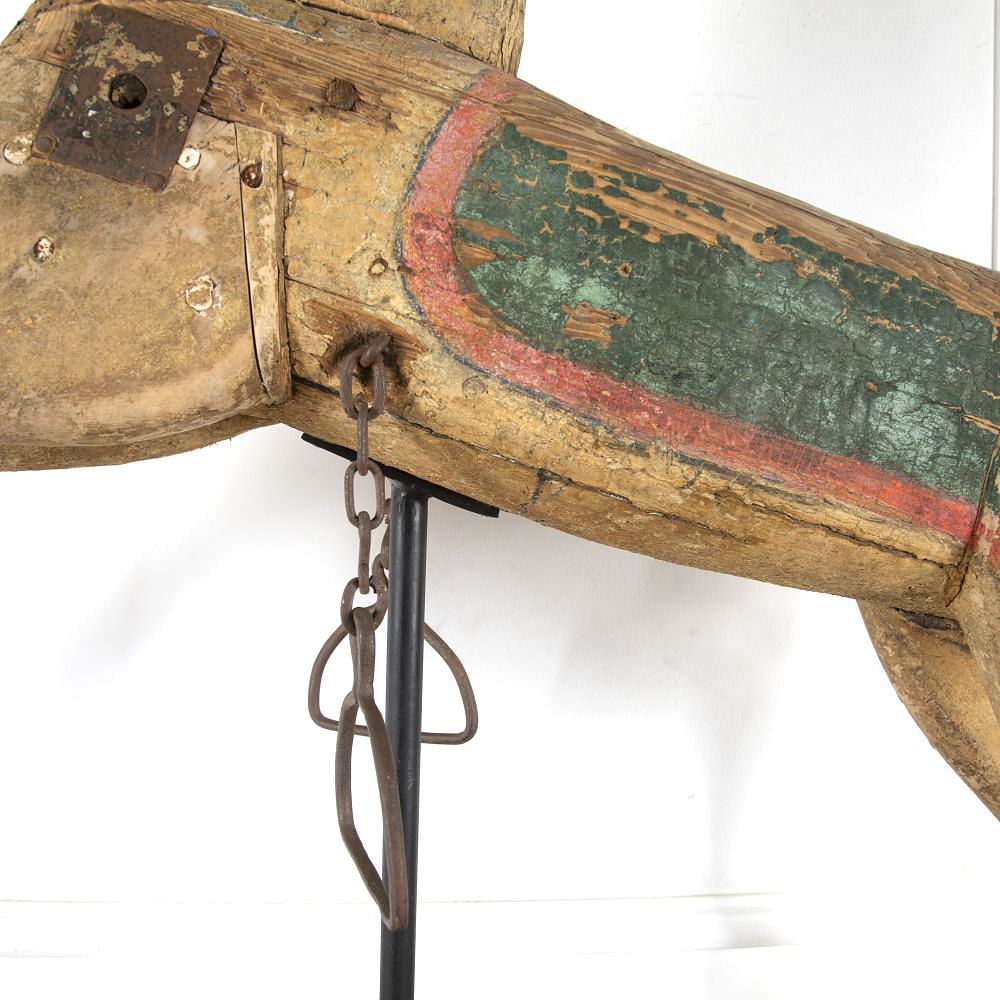 19th Century French Wooden Folk Art Horse DA6013705
