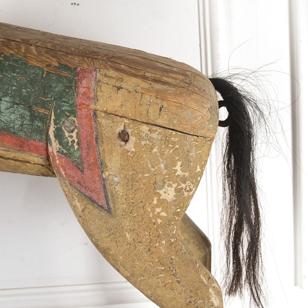 19th Century French Wooden Folk Art Horse DA6013705