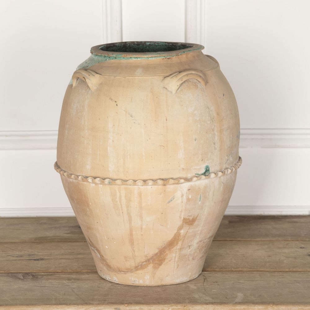 19th Century Italian Turquoise Glaze Storage Jar DA7433479