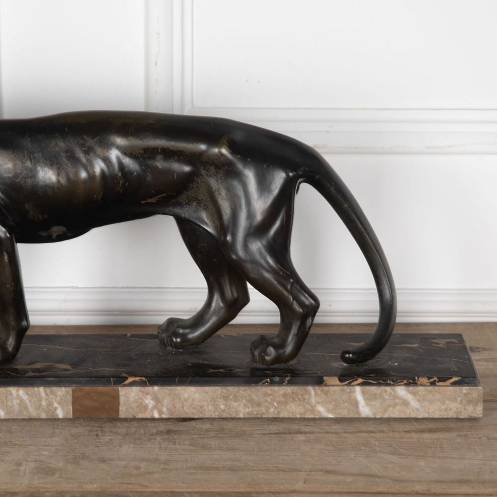 20th Century Art Deco Spelter Panther DA8531530