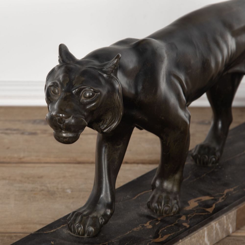 20th Century Art Deco Spelter Panther DA8531530