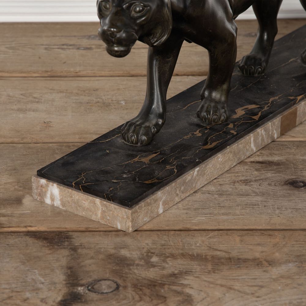 20th Century Art Deco Spelter Panther DA8531530