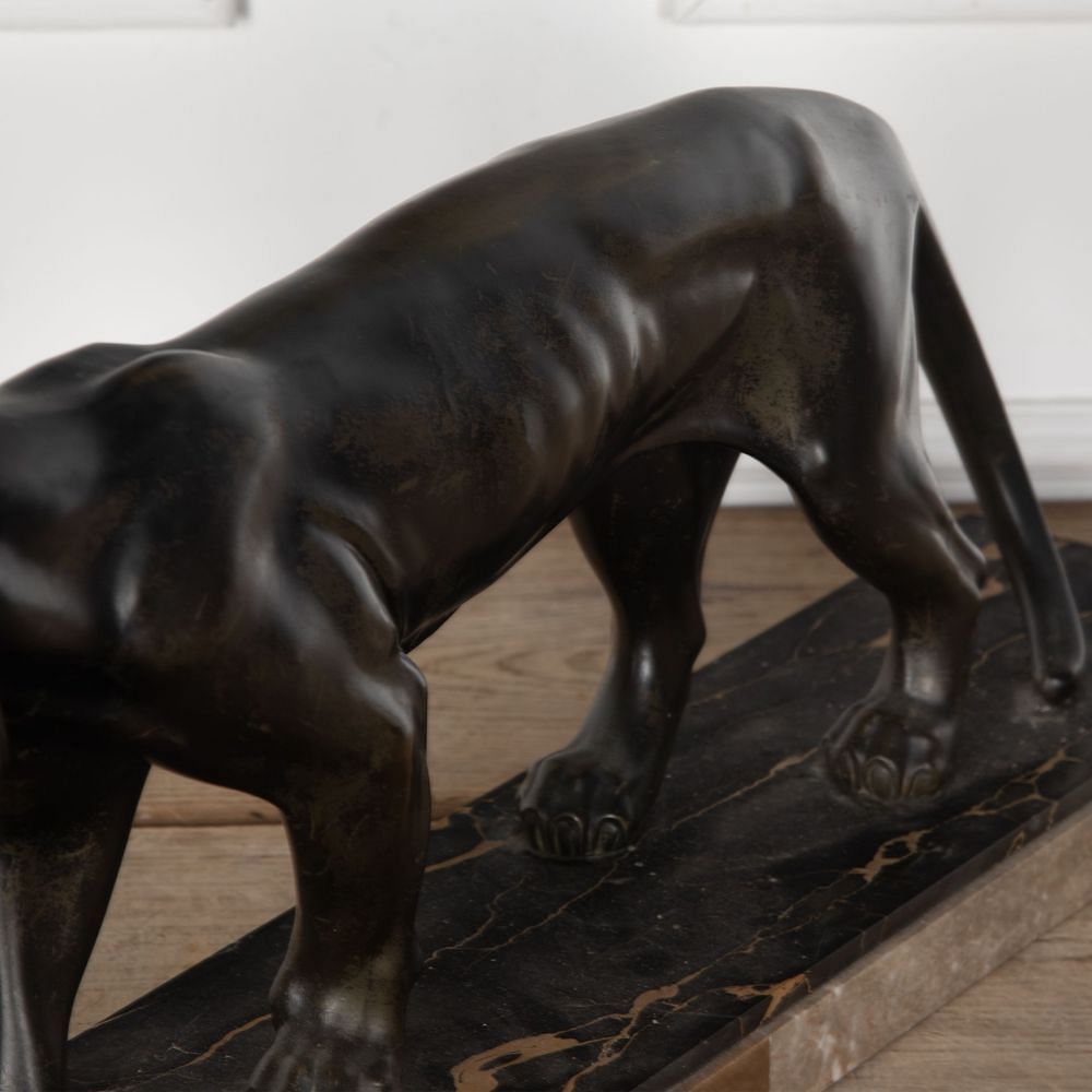 20th Century Art Deco Spelter Panther DA8531530