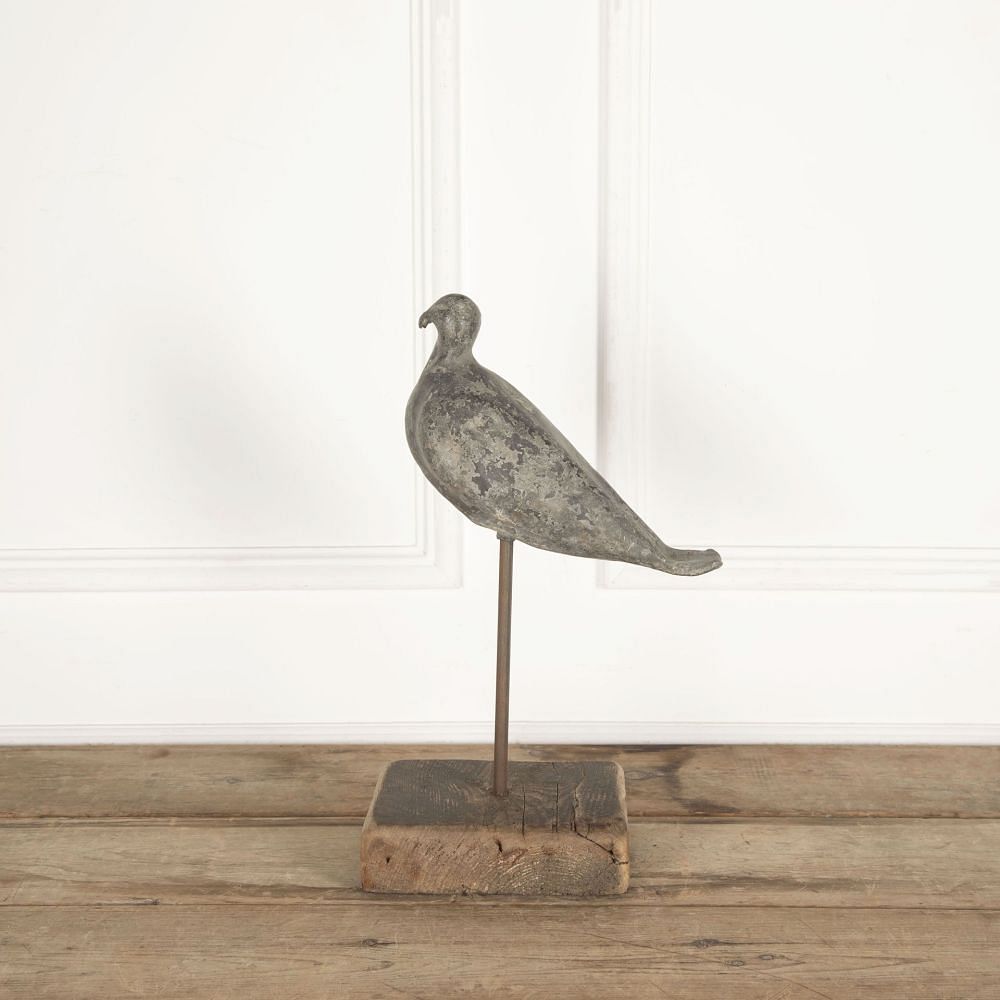 19th Century Estate Made Lead Decoy Pigeon DA9033224