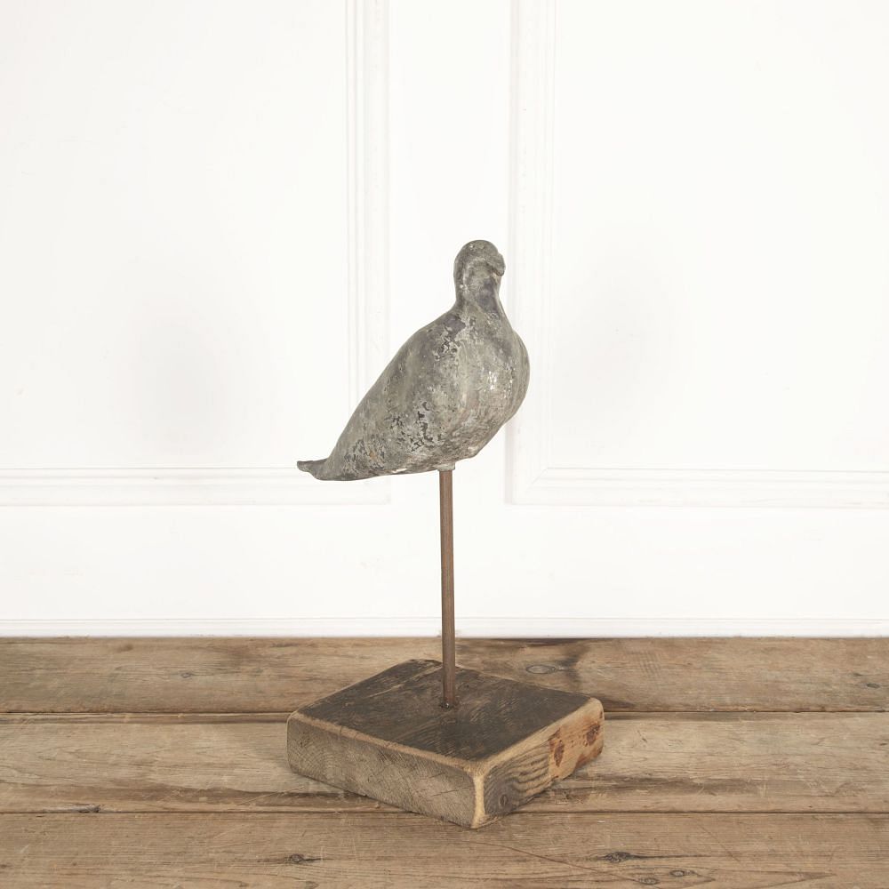 19th Century Estate Made Lead Decoy Pigeon DA9033224