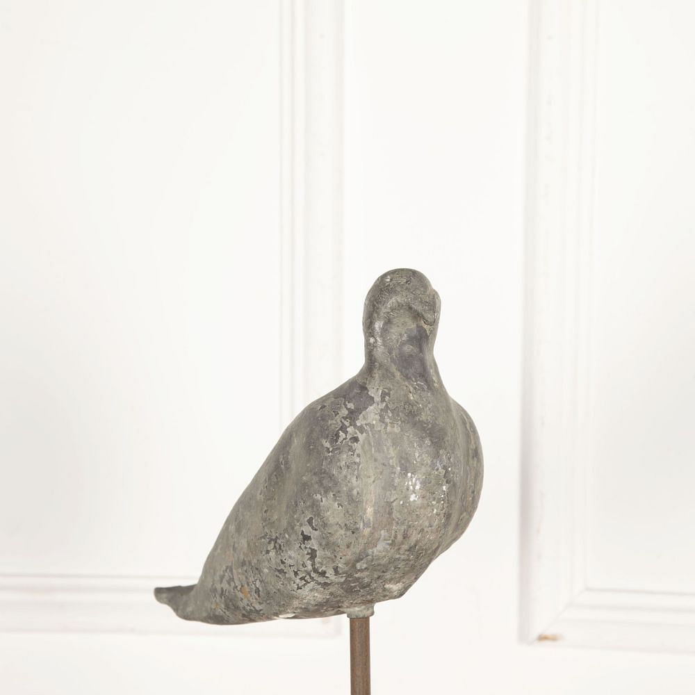 19th Century Estate Made Lead Decoy Pigeon DA9033224
