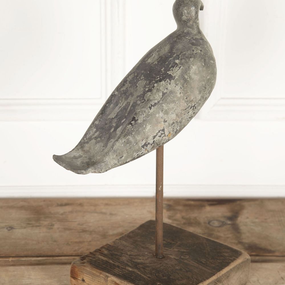 19th Century Estate Made Lead Decoy Pigeon DA9033224