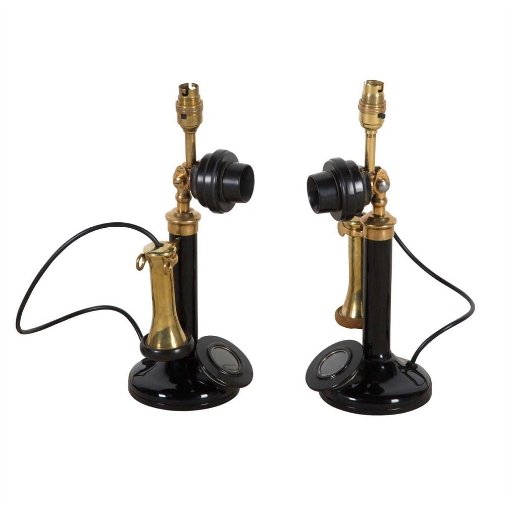 Pair of 1920s Candlestick Telephones DA9911618