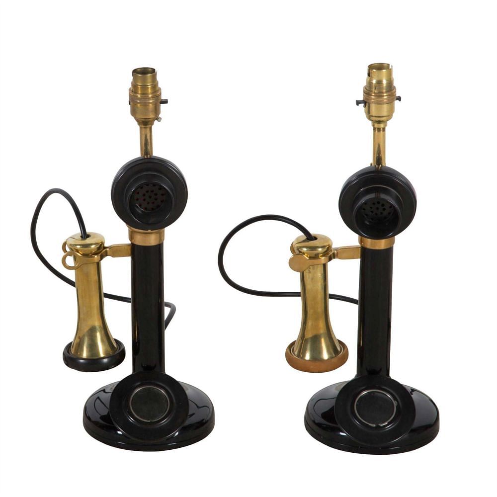 Pair of 1920s Candlestick Telephones DA9911618