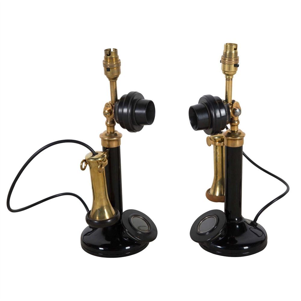 Pair of 1920s Candlestick Telephones DA9911618