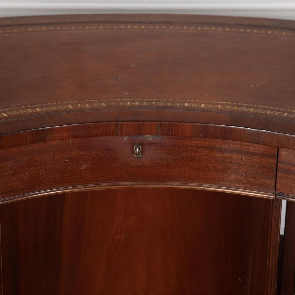 Early 20th Century Edwardian Mahogany Skeleton Kidney Desk DB6330122