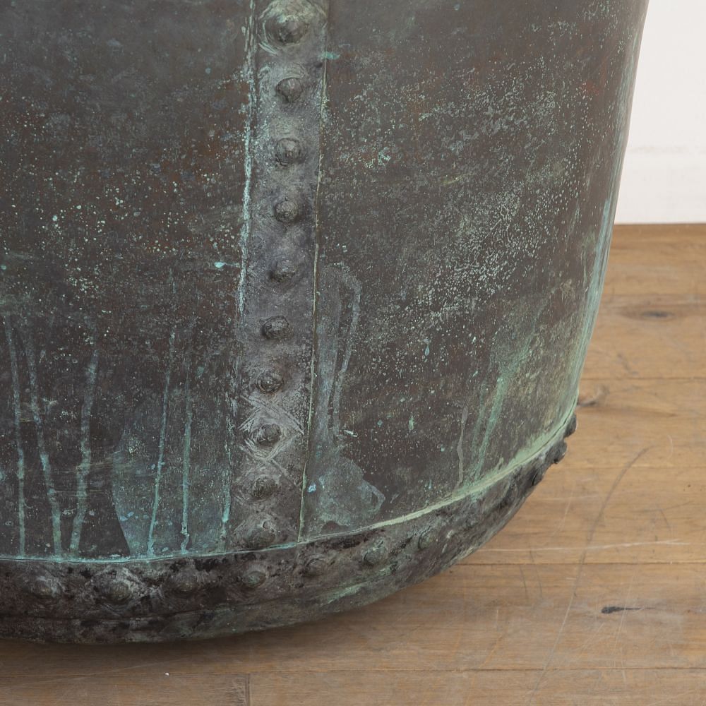 Large 19th Century English Riveted Copper Planter GA8222404
