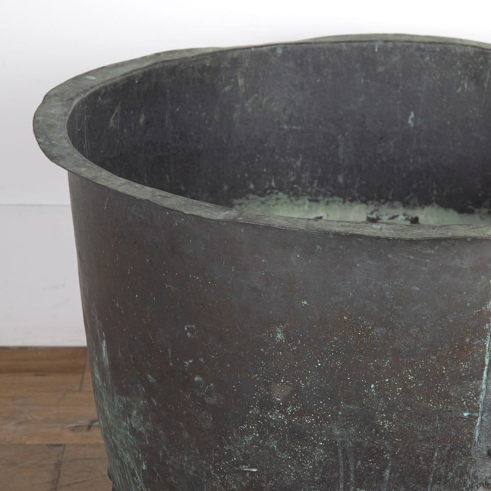 Large 19th Century English Riveted Copper Planter GA8222404