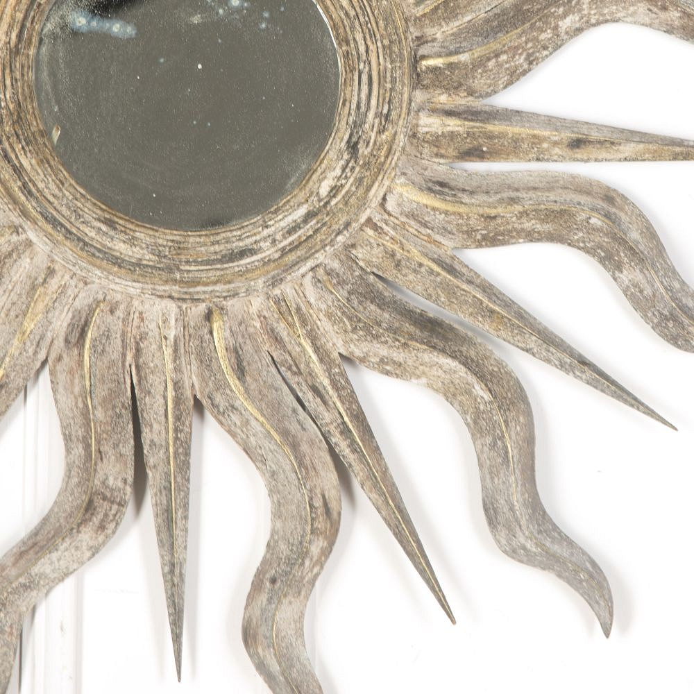 Italian Painted Starburst Mirror MI7313375