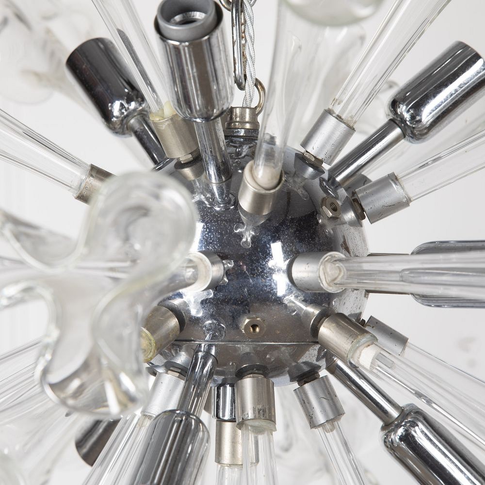 20th Century Murano Flower Starburst Hanging Light LC2924058