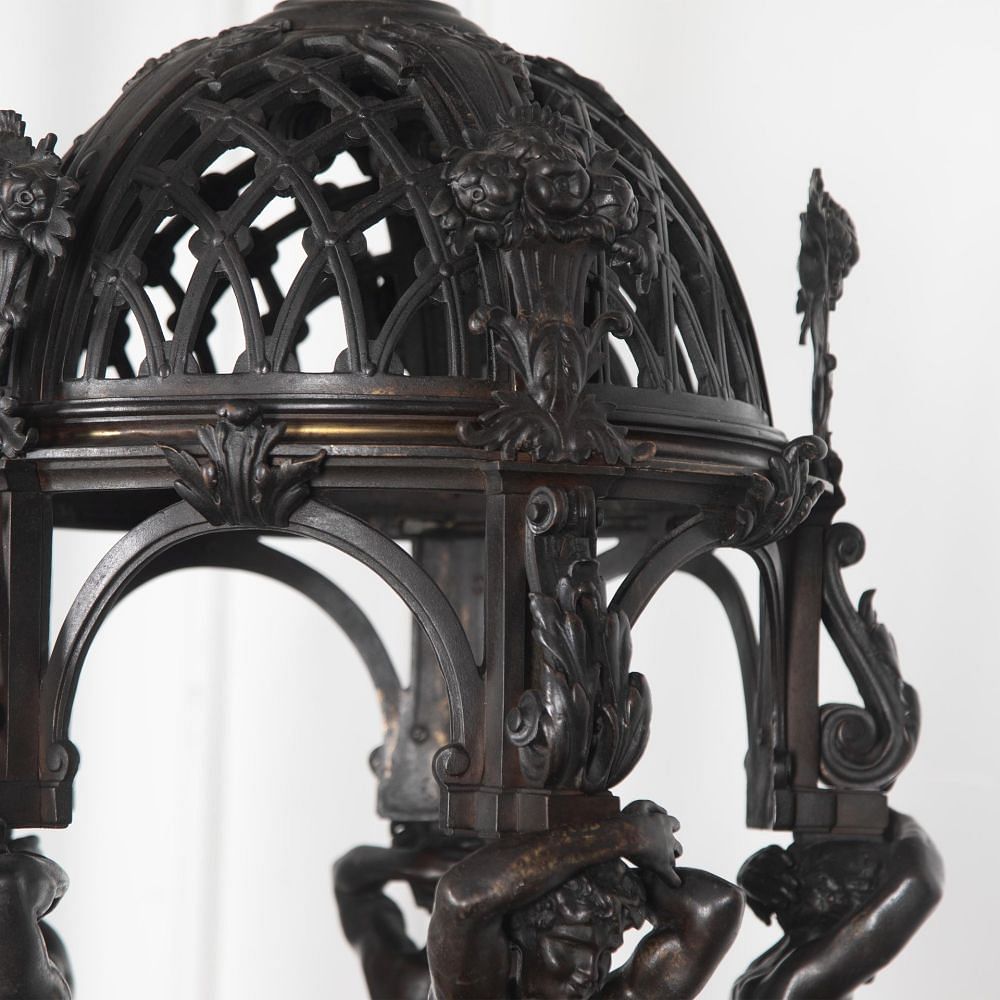 Monumental 19th Century French Bronze Chandelier LC4130884