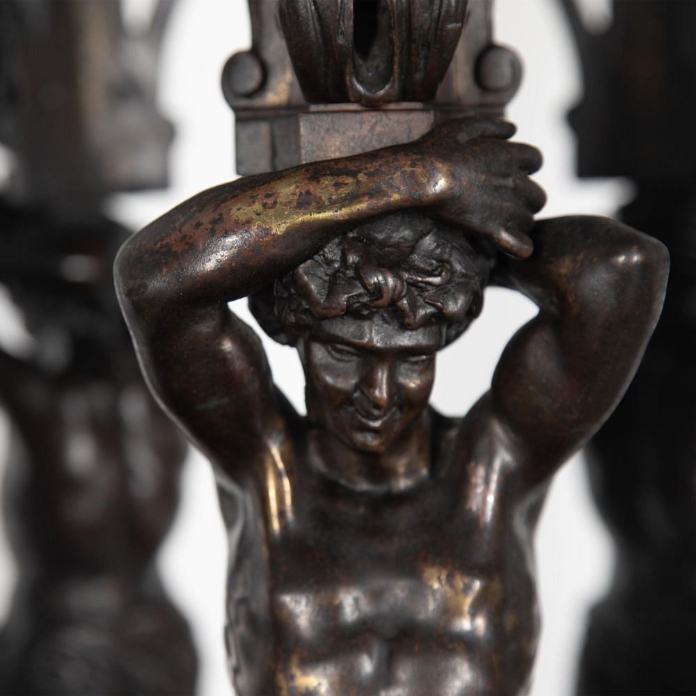Monumental 19th Century French Bronze Chandelier LC4130884