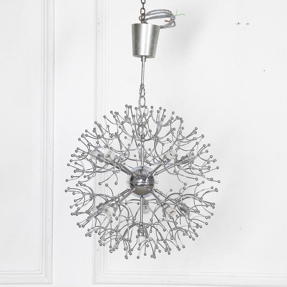20th Century Italian Snowflake Pendant Light LL2927121