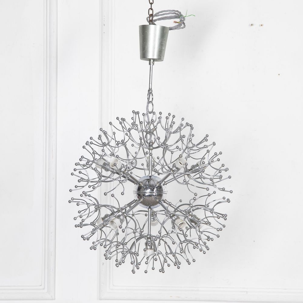 20th Century Italian Snowflake Pendant Light LL2927121