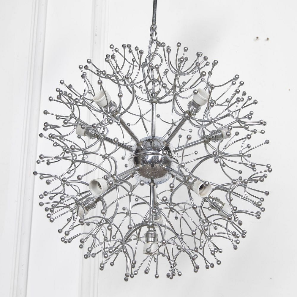 20th Century Italian Snowflake Pendant Light LL2927121