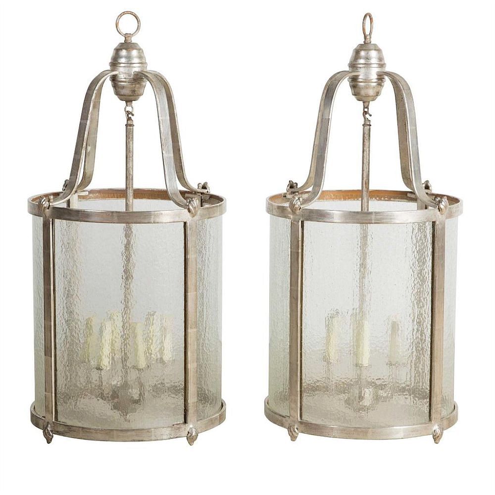 Pair of 20th Century Hall Lanterns c.1970 LL4159038