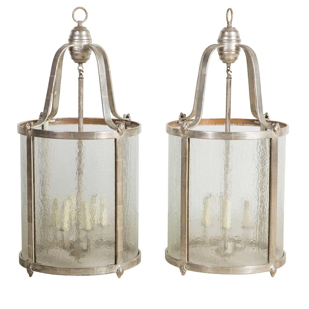 Pair of 20th Century Hall Lanterns c.1970 LL4159038