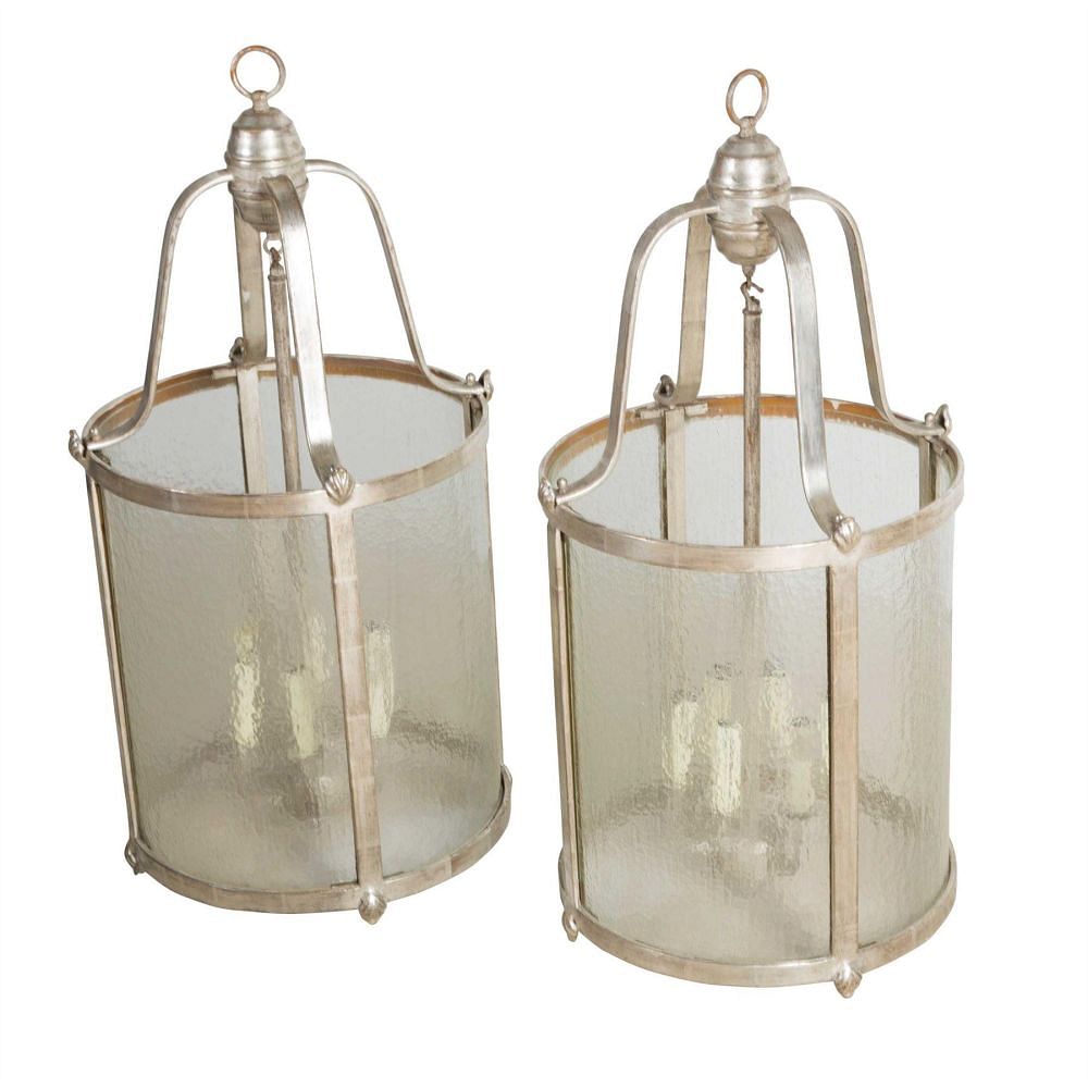 Pair of 20th Century Hall Lanterns c.1970 LL4159038