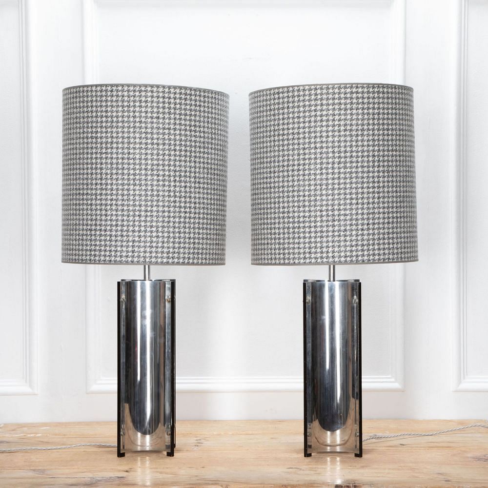 Pair of Mid-Century Chrome Table Lamps LT4633706