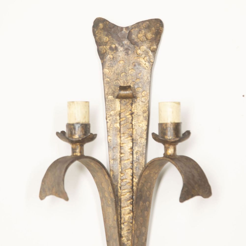 Pair of 20th Century Ferro Art Wall Lights LW1529872