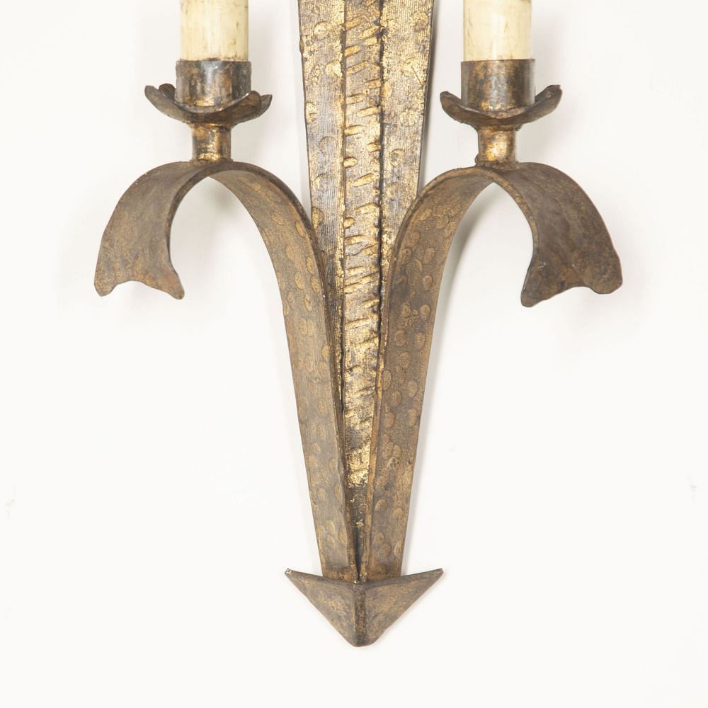 Pair of 20th Century Ferro Art Wall Lights LW1529872