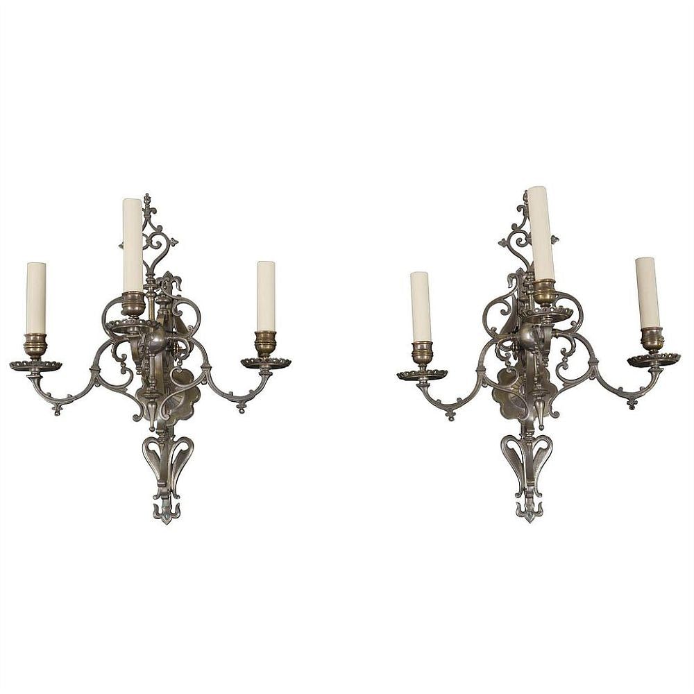 Pair of Early 20th Century French Wall Sconces LW213377